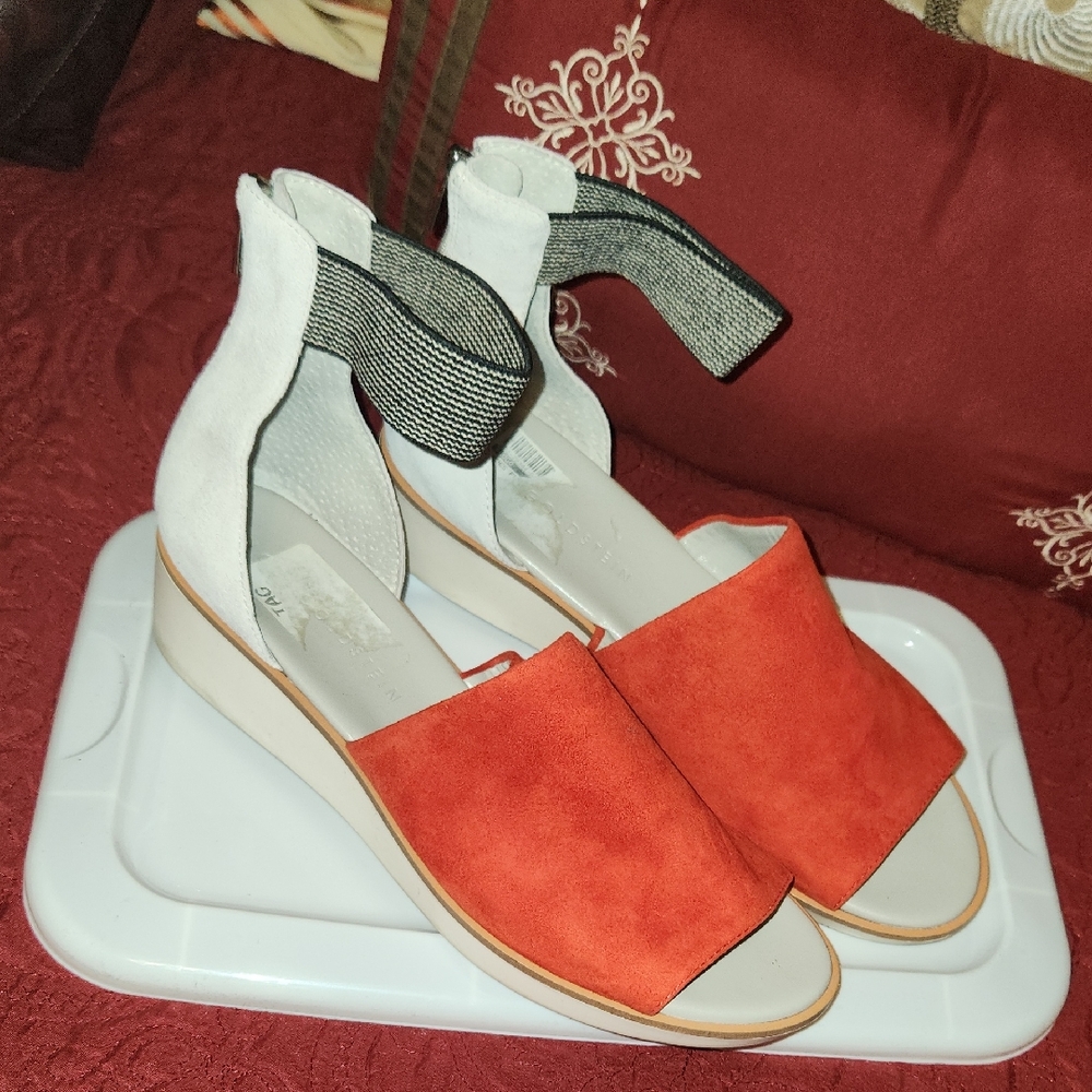 LOGO by Lori Goldstein Red and White Wedges